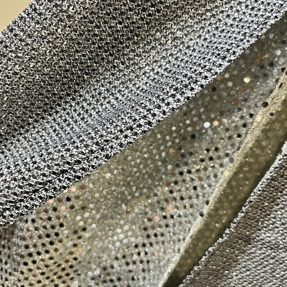 Vintage Molly Malloy Elegant Sparkly Silver Evening Gown Made in USA 8 Stunning - Picture 10 of 12